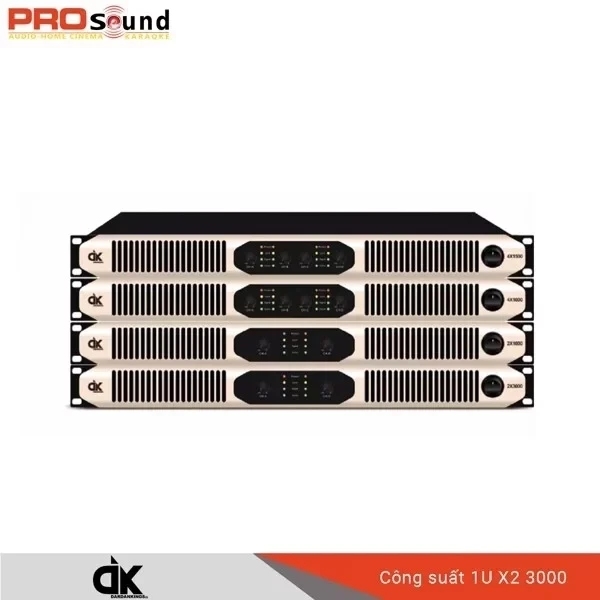 Công suất 1U X2 3000 (2 kênh x 3000W)