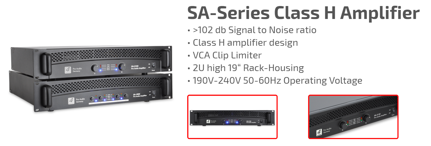 Amplifier 4 Kênh 4Acoustic SA4300