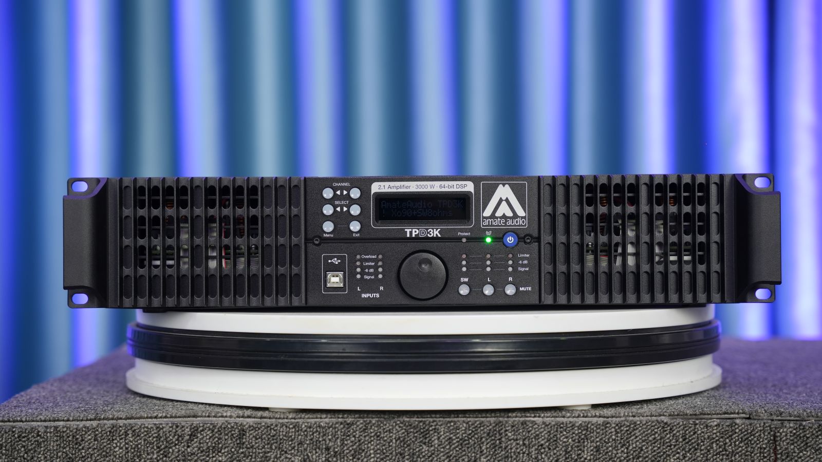 các nút điều chỉnh của ampli amate tpd3k