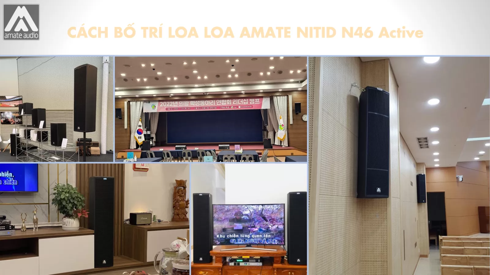bố trí loa amate n46