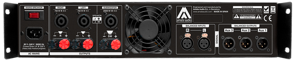 cổng kết nối ampli amate tpd3k