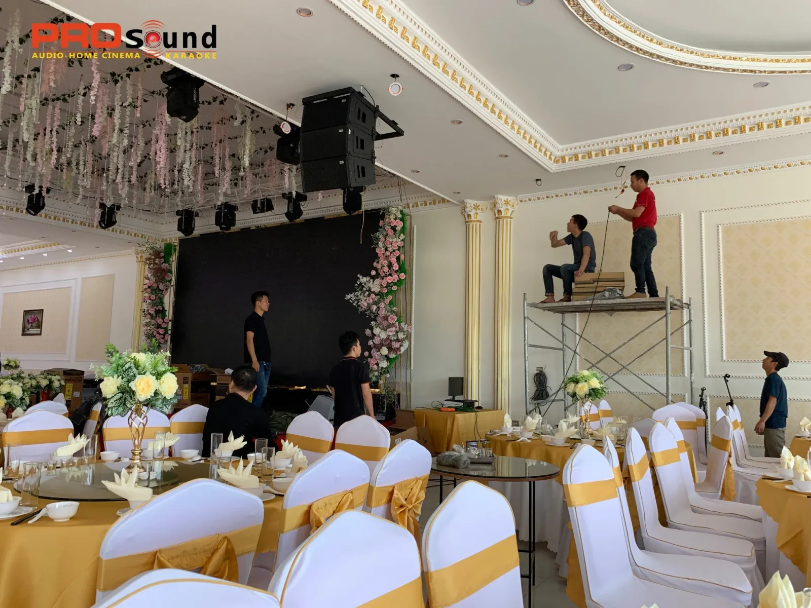 lắp loa hội trường 