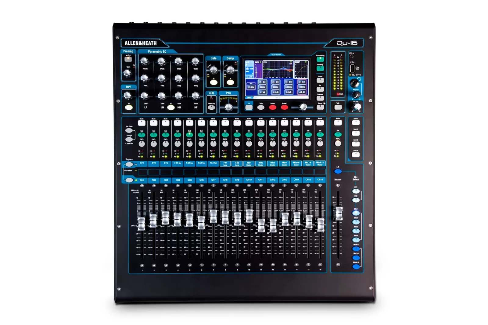 giao diện allen&heath QU16