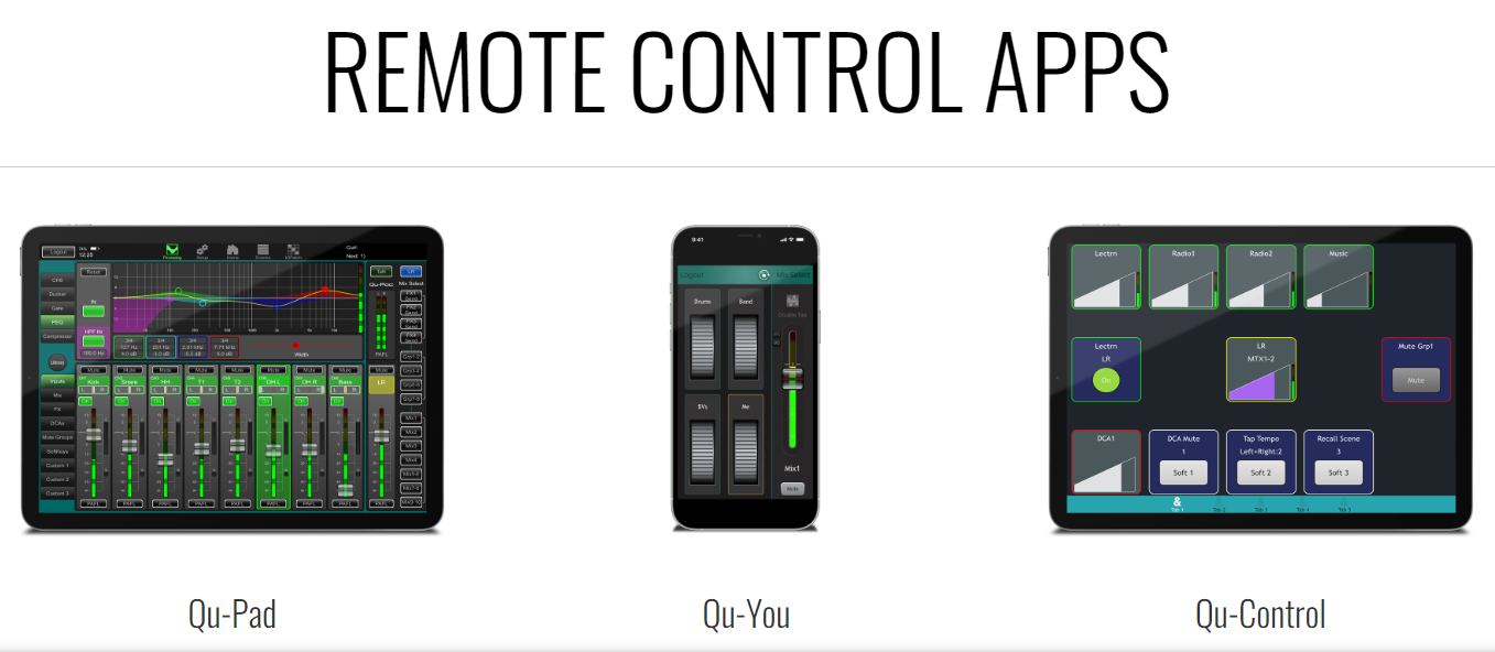 ứng dụng điều khiển allen&heath QU24